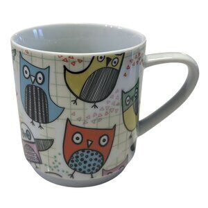 Owls Multicolor Ceramic Coffee Mug By Creative Tops